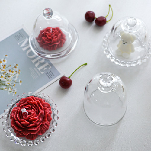 蜡烛玻璃钟罩家居饰品装饰摆件