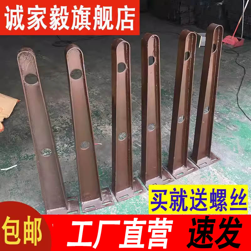 铁/不锈钢雨棚钢梁 满焊咖啡色挑梁牛腿车棚支架H型爪件玻璃幕墙