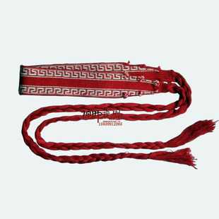 纯棉练功带武术带太极服带传统腰带气功戏曲板带护腰加厚加宽正品