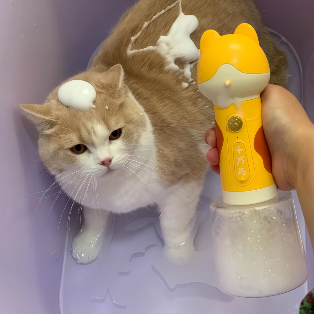 智能宠物沐浴起泡器猫咪打泡机自动洗澡洗浴沐浴露起泡器宠物用品