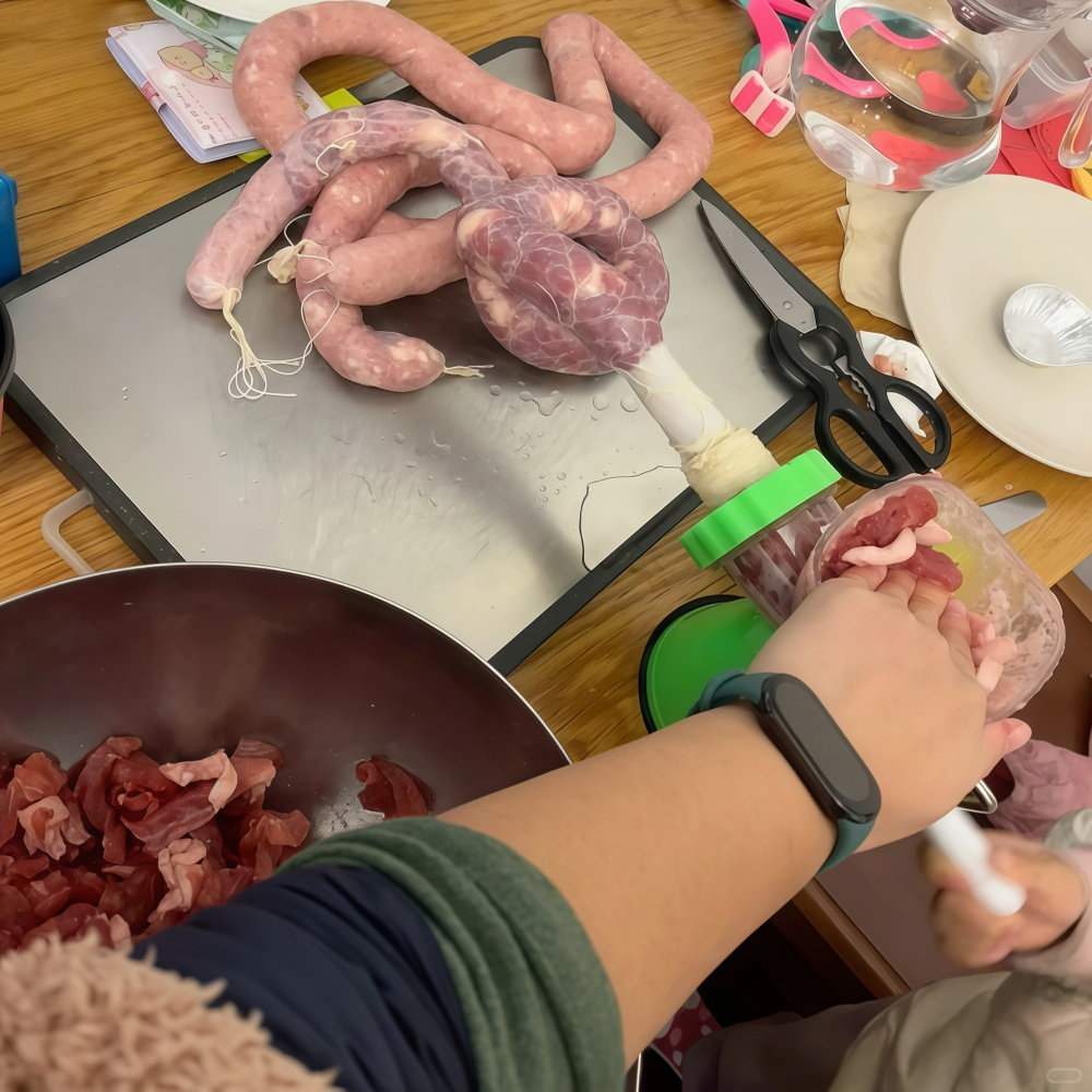 手推式灌肠神器香肠小型家用肠衣手工罐装自制手动工具腊肠机器