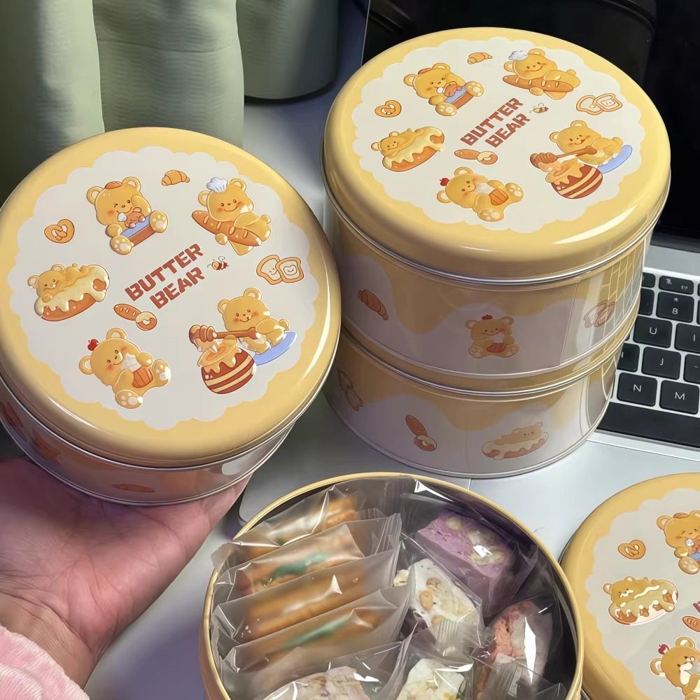 新款马口铁雪花酥曲奇礼盒