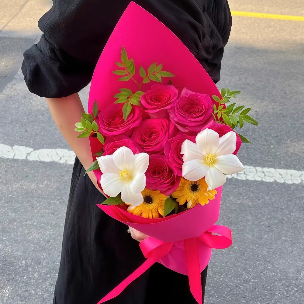 美伢玫瑰花束仿真花广志送女友