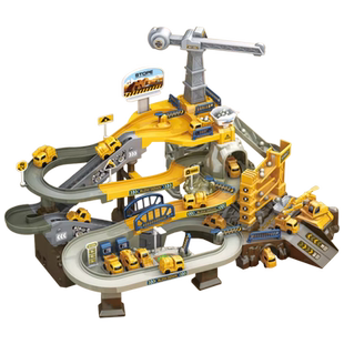 恐龙盘山公路电动轨道车小火车滑行闯关大冒险儿童益智男孩玩具车