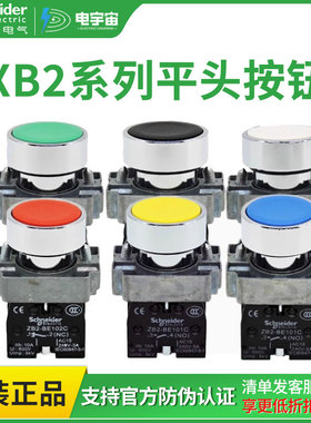 施耐德开关自复位平头按钮 XB2BA11C XB2BA22C XB2BA31C/42C/51C