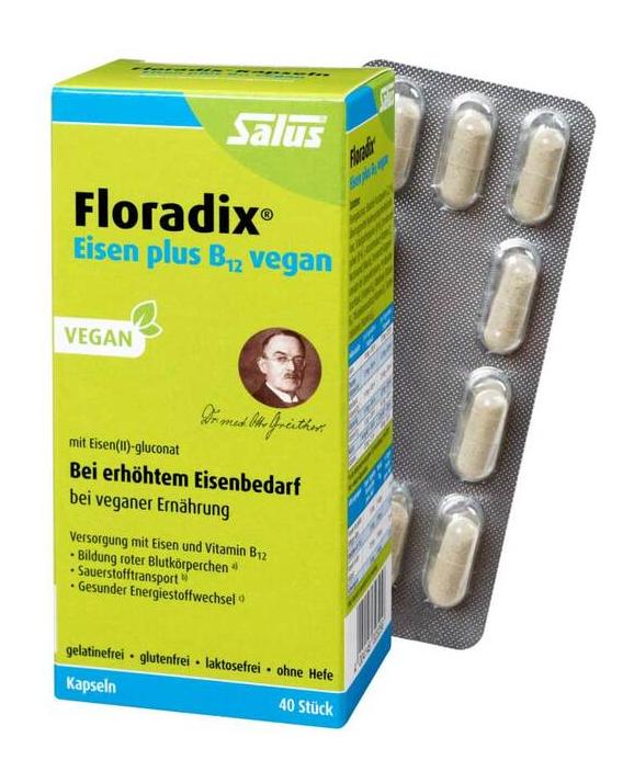 Floradix铁元补铁胶囊 10岁+女性适用