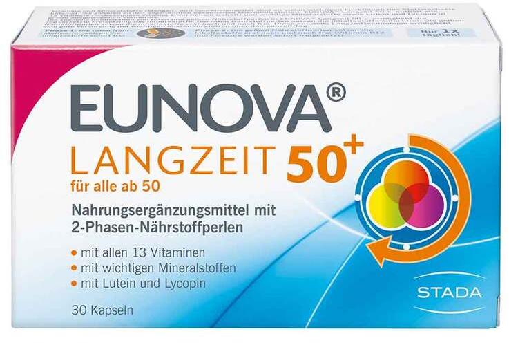Eunova 膳食营养胶囊30粒，适合50岁以上，含有维生素、矿物质、