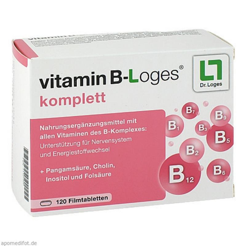 【德国直邮】Dr.loges维生素B缓解疲劳薄膜片120片