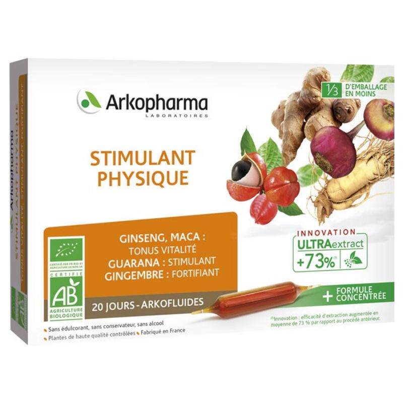 【法国直邮】法国艾蔻arkofluides抗疲劳口服液20安瓶含人参瓜拿