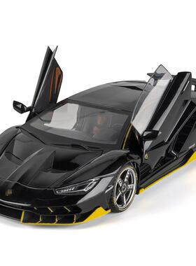 (泡沫盒装)仿真1比18兰博LP770合金跑车模型摆件金属玩具批代发