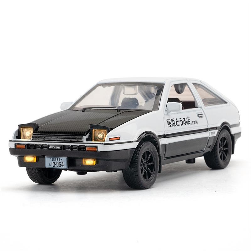 (盒装)仿真1比30AE86合金汽车模型摆件儿童玩具代发