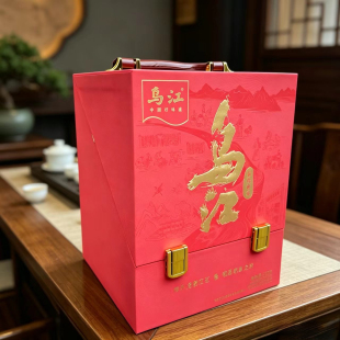 乌江坛装榨菜830g礼品礼盒装圆形整个块土陶罐涪陵榨菜 重庆特产