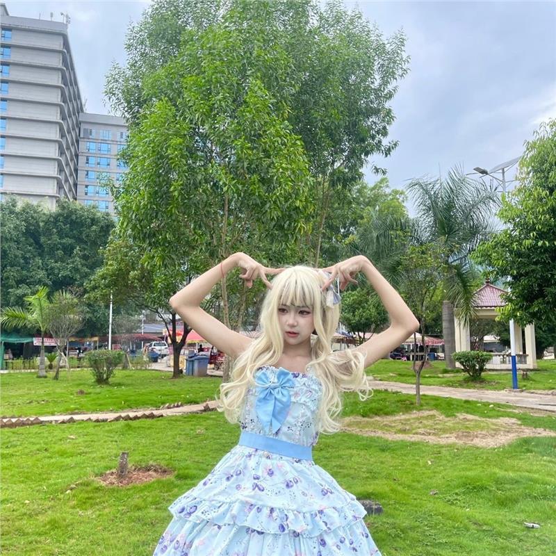 蓝莓熟了雾梦少女洛丽塔JSK