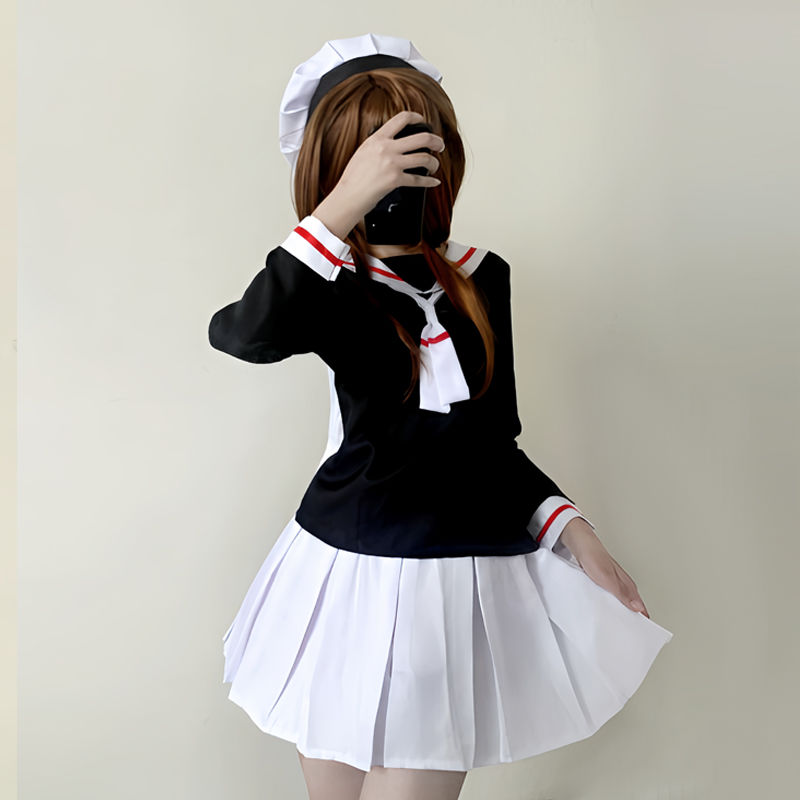 魔卡少女樱cos服百变小樱水手服小樱校服木之本樱cosplay女百褶裙