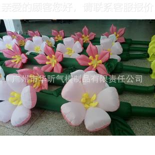 公园广场商场景观布置大花气型仿真花 6787充气LED朵模