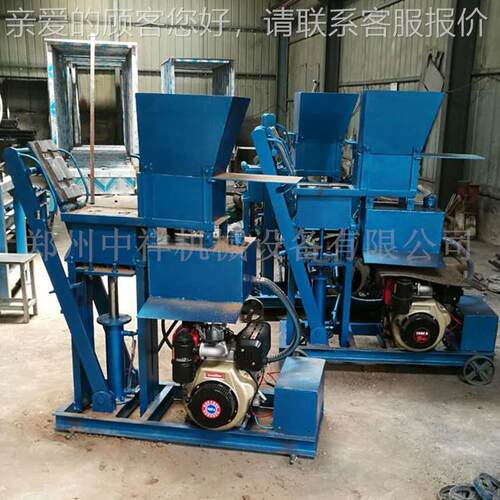 b型人工砖手压机 粘土连锁砖机 rick 小mac2-40    hine液压黏土