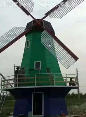 景观工装厂制作院不锈钢园发艺涂鸦庭光饰户外金属转10777动风车