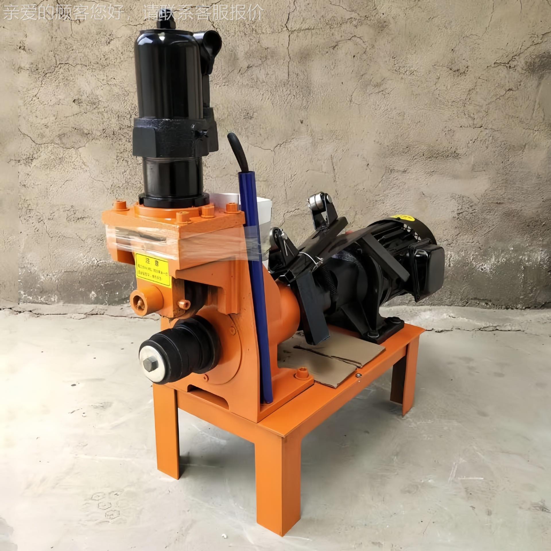 5YC-2190-219管沟槽管机镀 道滚槽锌机 电动液压压槽机