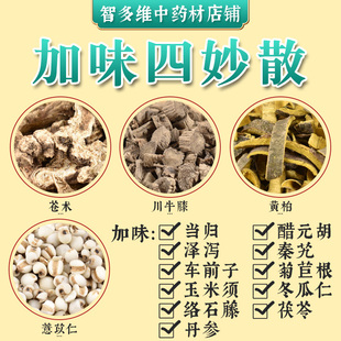 中药材店铺加味四妙散原料苍术黄柏川牛膝薏苡仁米清湿热体质烦躁