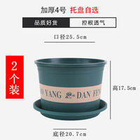 New third-generation green mountain root control flowerpot with thickened plastic resin breathable green ivy potted plant, suitable for home use thumbnail 8