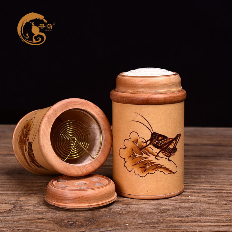 天然手工烙画蝈蝈罐葫芦笼文玩葫芦筒子鸣虫叫罐虫具竹蛉蛐蛐笼子