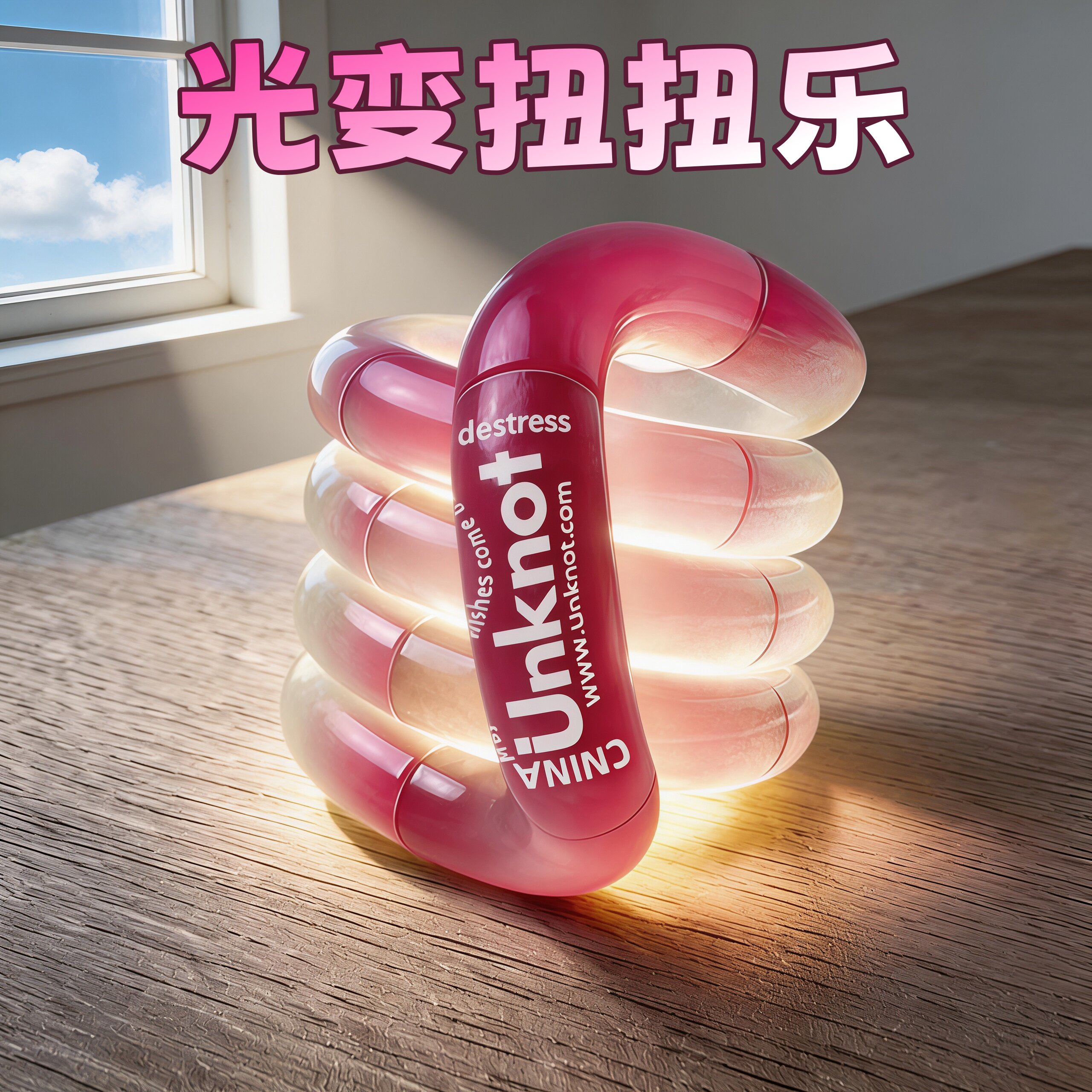 2026新款紫外线光变扭扭乐官方旗舰店感温变色解压玩具减压神器女