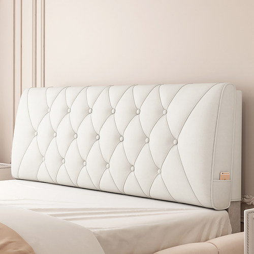 简约现代床头靠垫奶油风