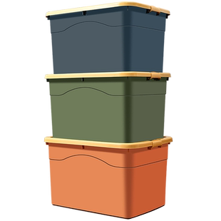 加厚塑料收纳箱收纳家用搬家整理箱带滑轮特大号玩具衣服储物盒子