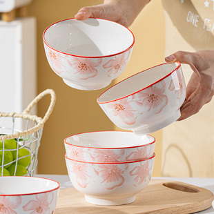 新年新款5英寸国色天香高颜值家用吃饭碗米饭碗