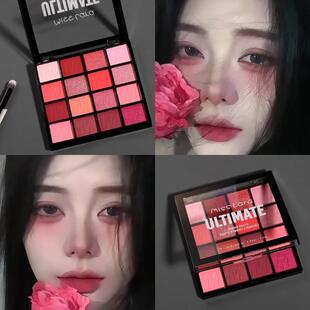 微醺野玫瑰眼影盘红色系眼妆腮红盘化妆师彩色新款盘正品2026眼影