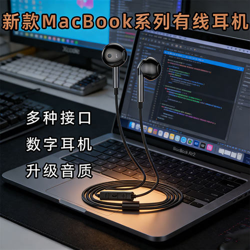 新款macbook笔记本有线耳机