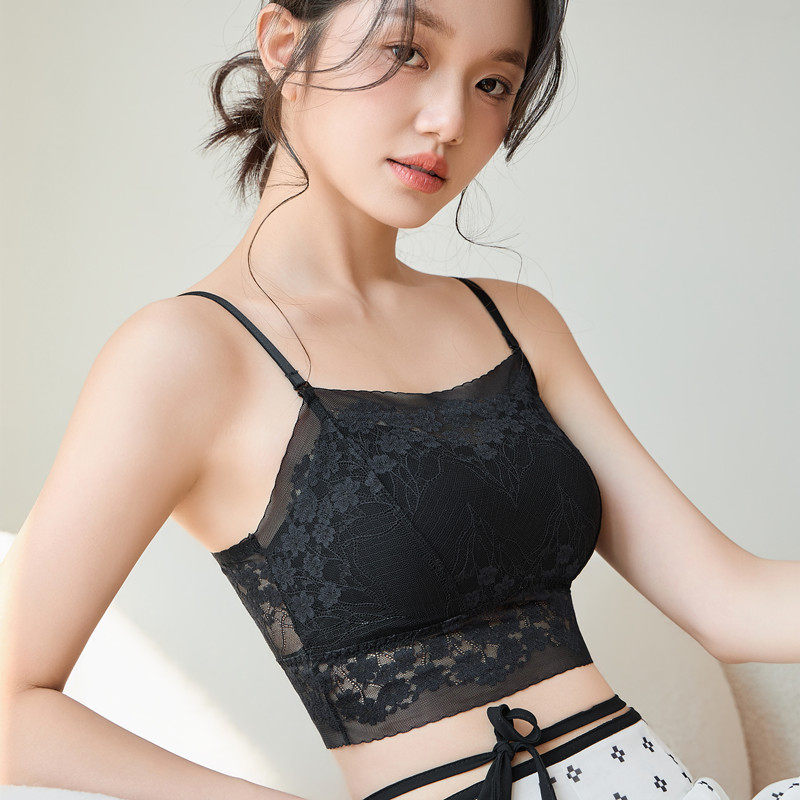 抹胸内衣防走光美背蕾丝吊带背心