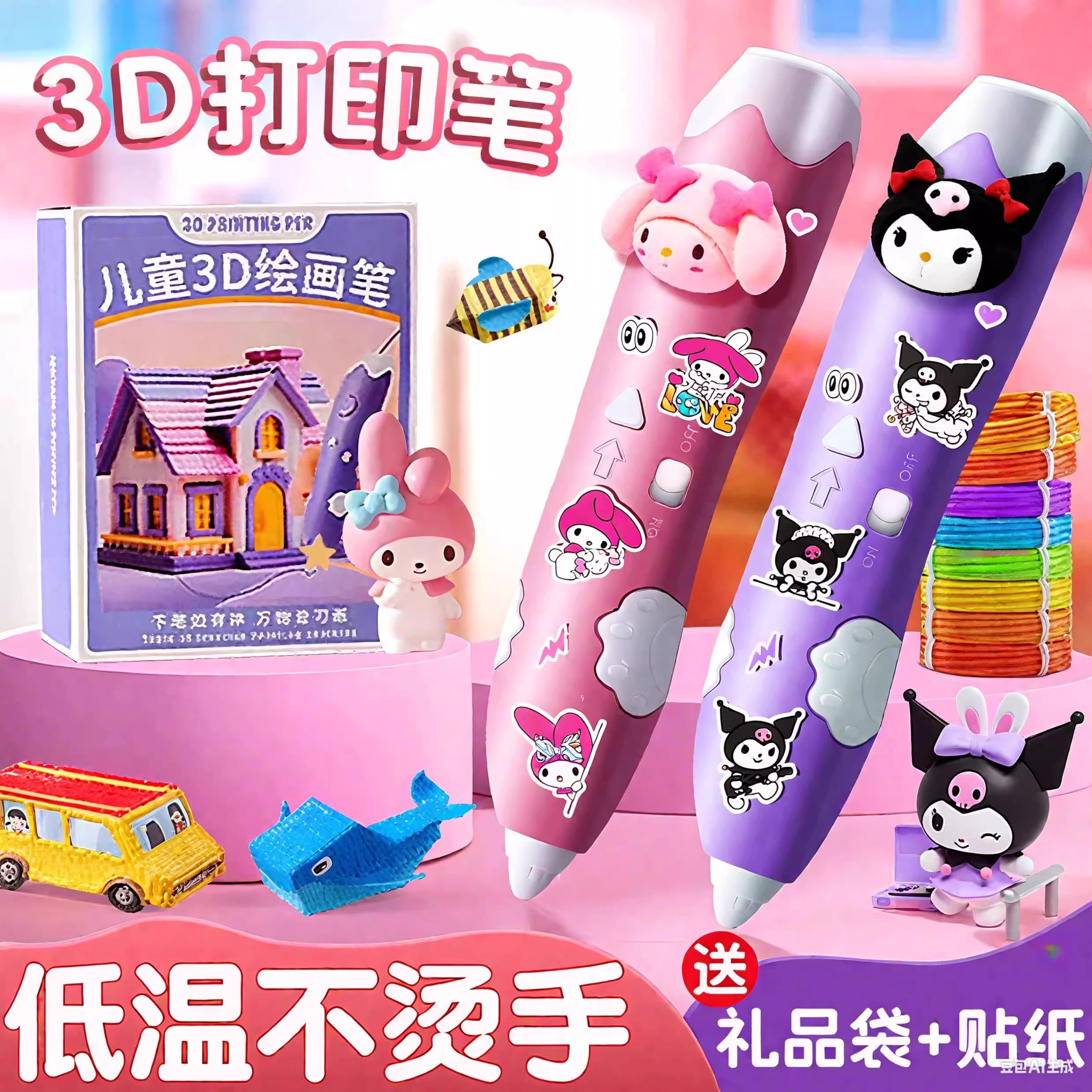 【低温不烫手】夜光3D打印绘画笔