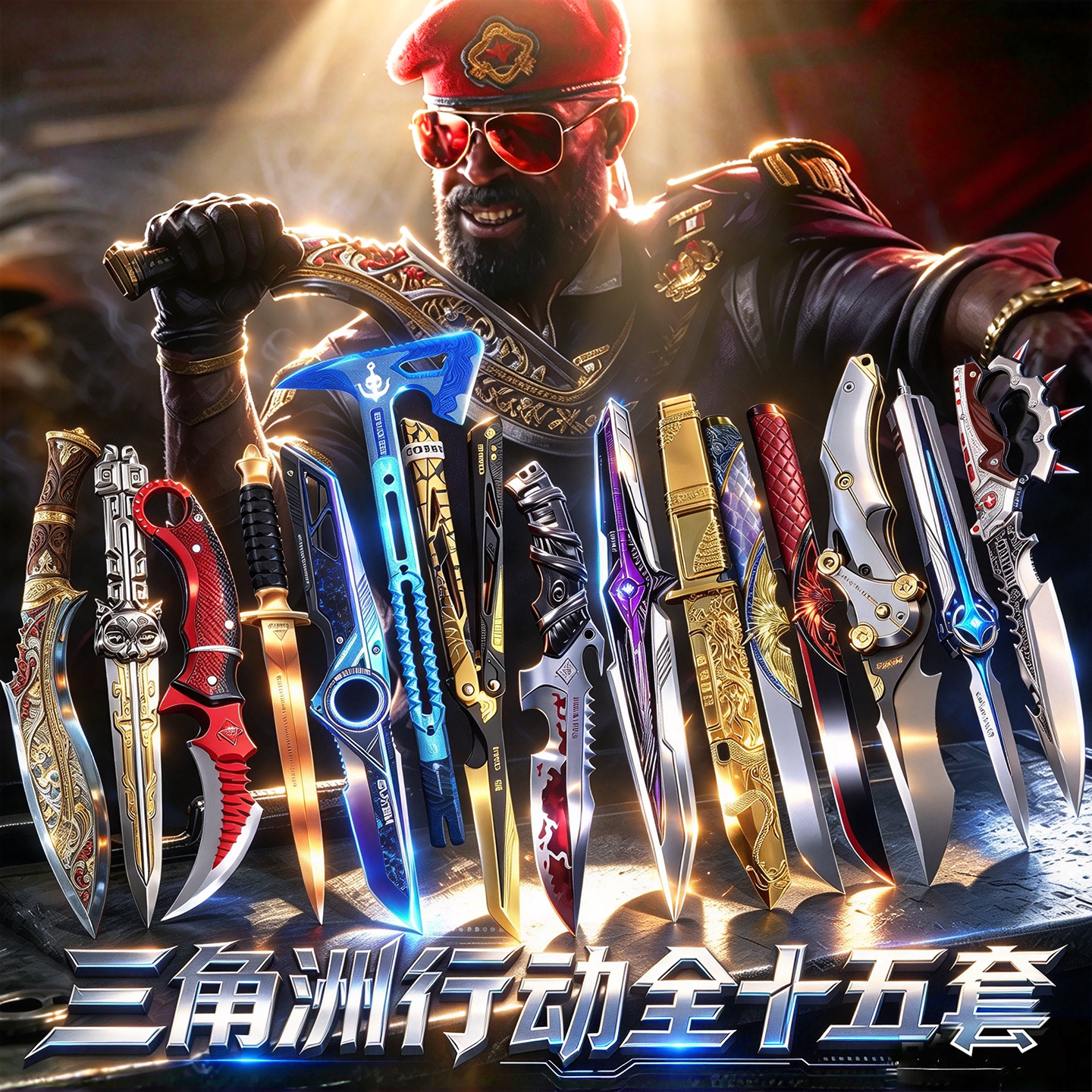 重塑三角洲行动周边赤霄坠星者武器未开刃合金模型刀皮男孩玩具