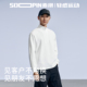 打底衫 素拼男装 体恤 长袖 T恤男轻感运动半拉链基础款 2026春装 新品
