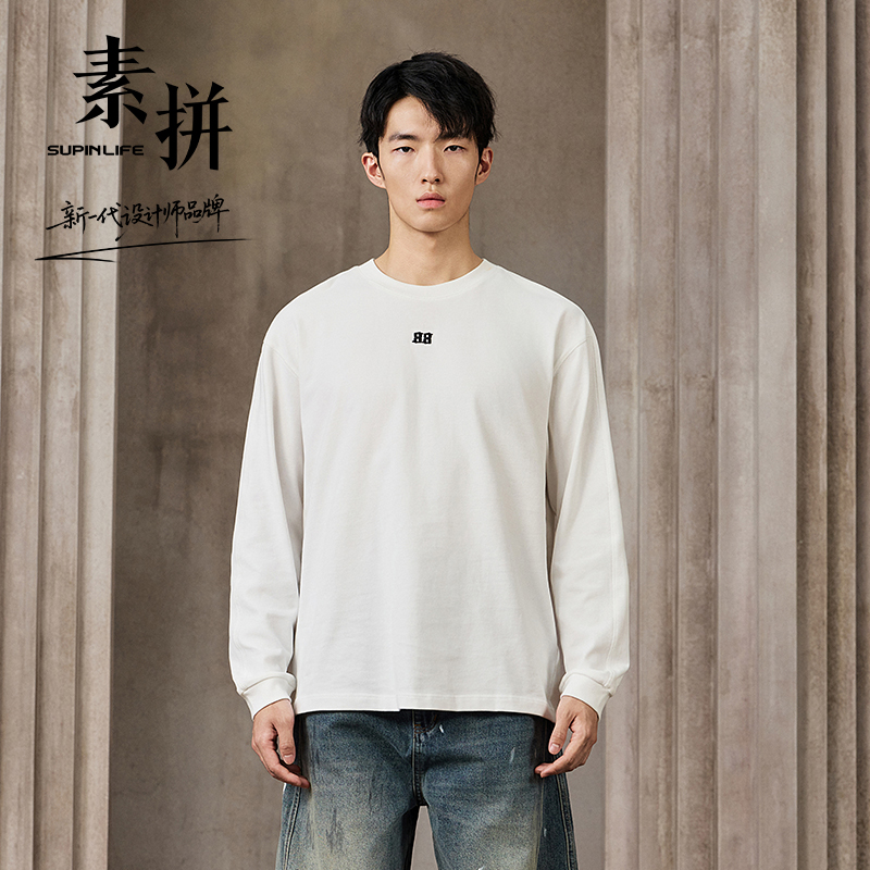 【SUPIN LIFE】25年秋季新款T恤SPACT535098AM-SPACT535098BM
