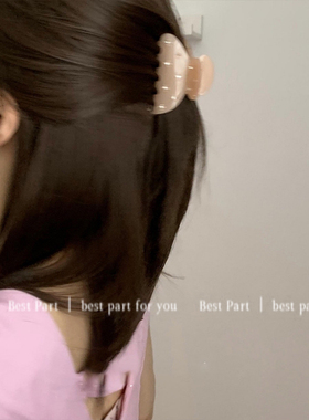 宅女同款小闪钻冰淇淋色可爱少女发夹质感小巧精致抓夹鲨鱼夹发饰