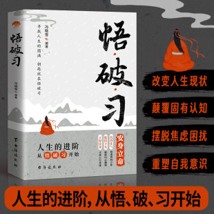 悟破习 进阶安身立命改变人生现状颠覆固有认知摆脱焦虑困扰重塑自我意识安身立命人性社交谋略书籍 人生