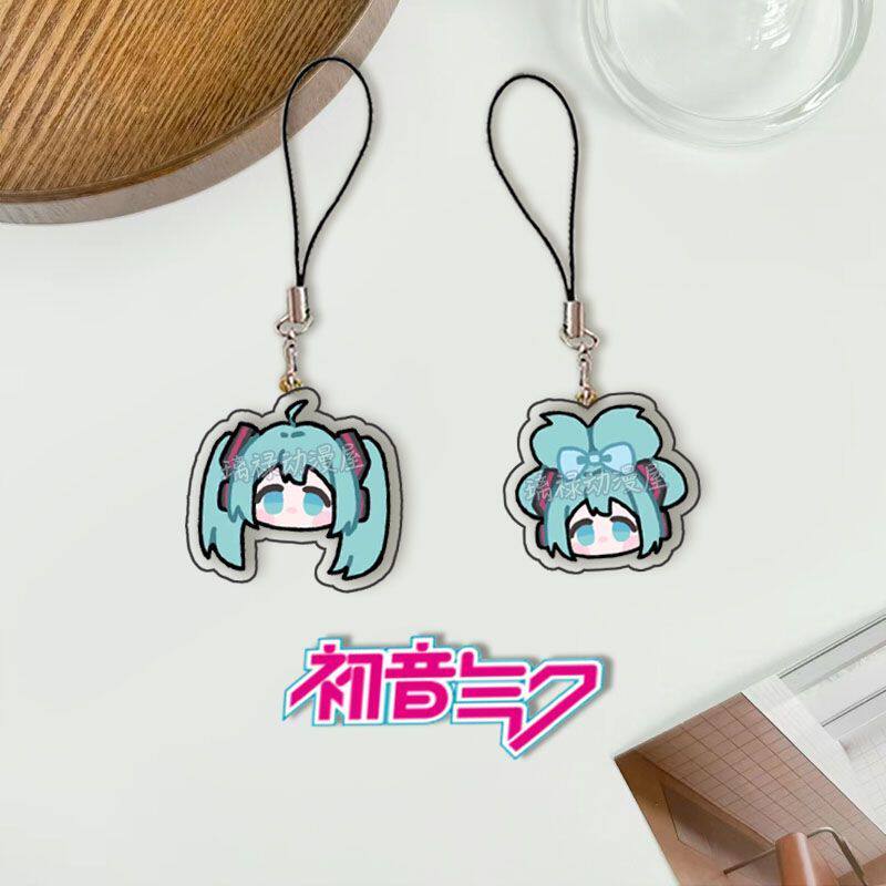 初音未来Q版手机挂绳链动漫二次元周边游戏卡通可爱挂件学生礼物图片
