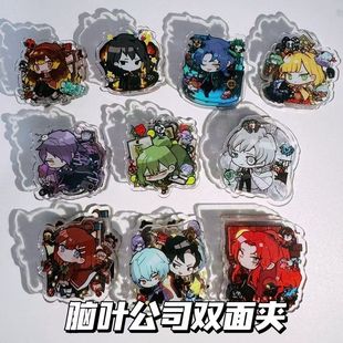 脑叶公司双面夹异想体员工pp夹搞怪便签夹试卷资料夹文件夹学生礼