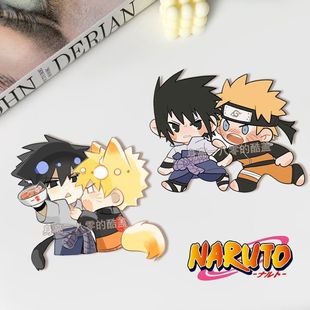 火影忍者胸针佐助鸣人佐鸣CP学生书包饰品装饰亚克力挂件同学礼物