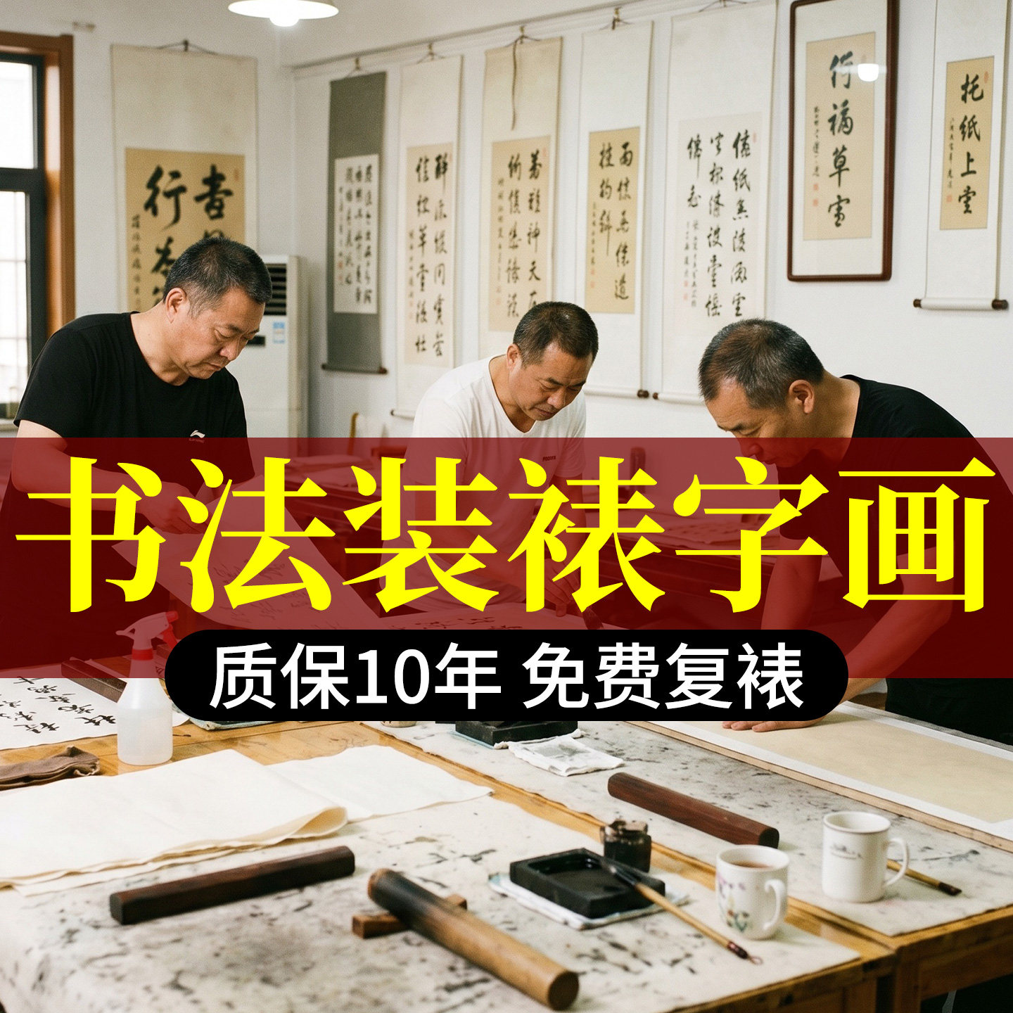 【10年质保免费复裱】字画装裱