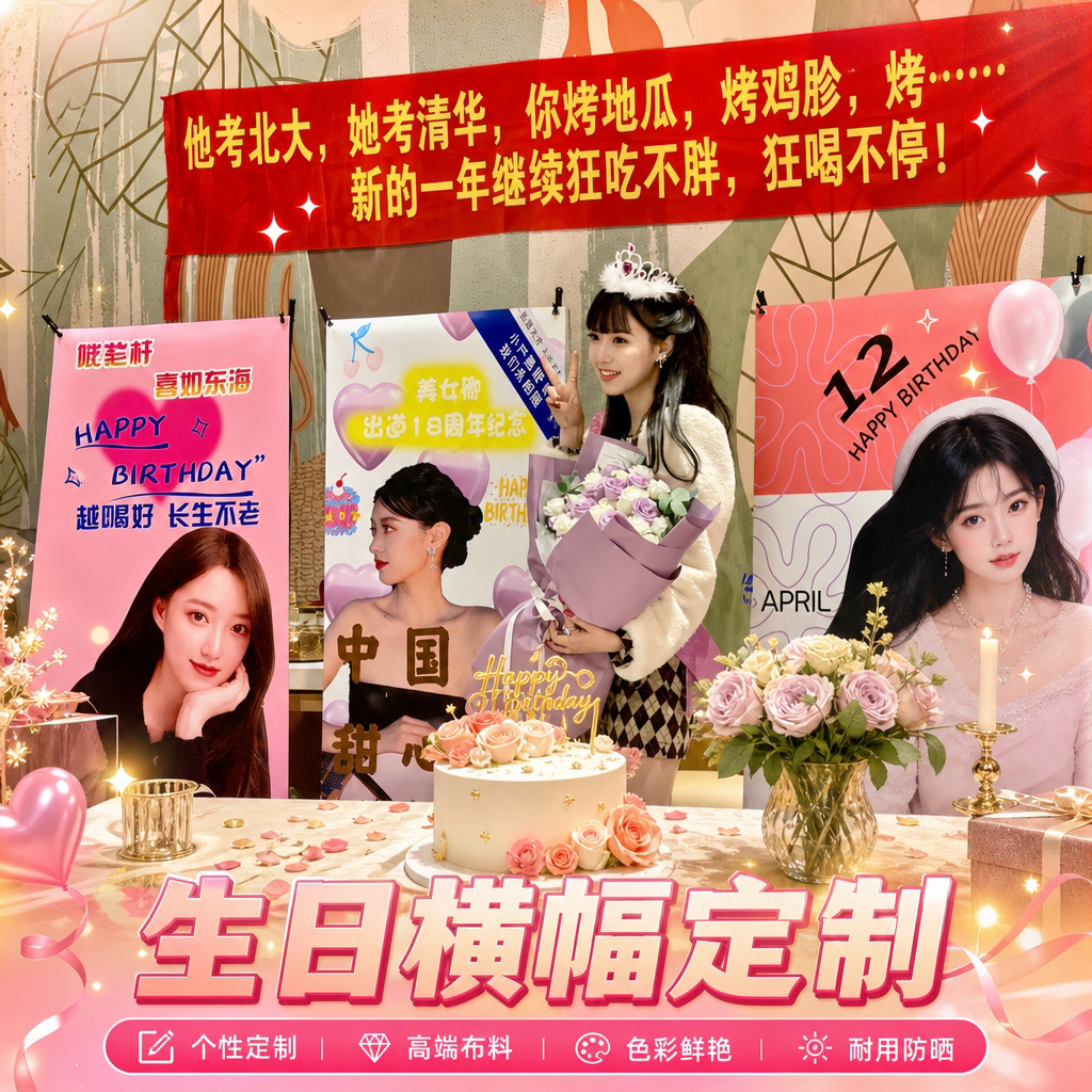 搞怪挂布送女友闺蜜同学聚会庆祝图片