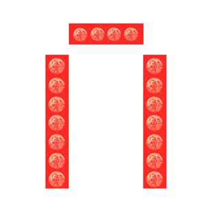 加厚万年红对联纸空白手写新年过年结婚对联专用纸宣纸春联纸自写七言七字2024新款龙年写对联的红纸福字斗方