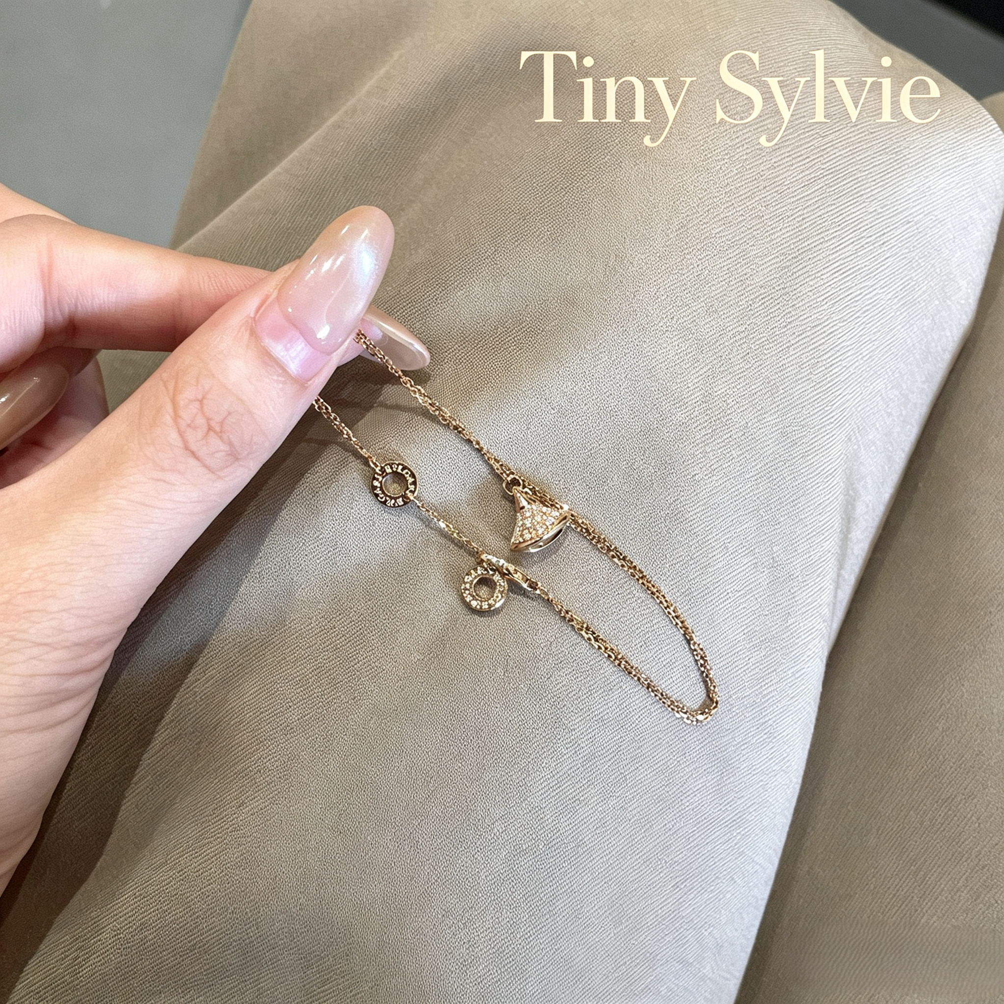 TinySylvie明星同款镶钻手链