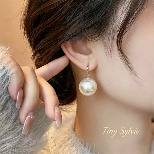 TinySylvie珍珠耳钉轻奢气质