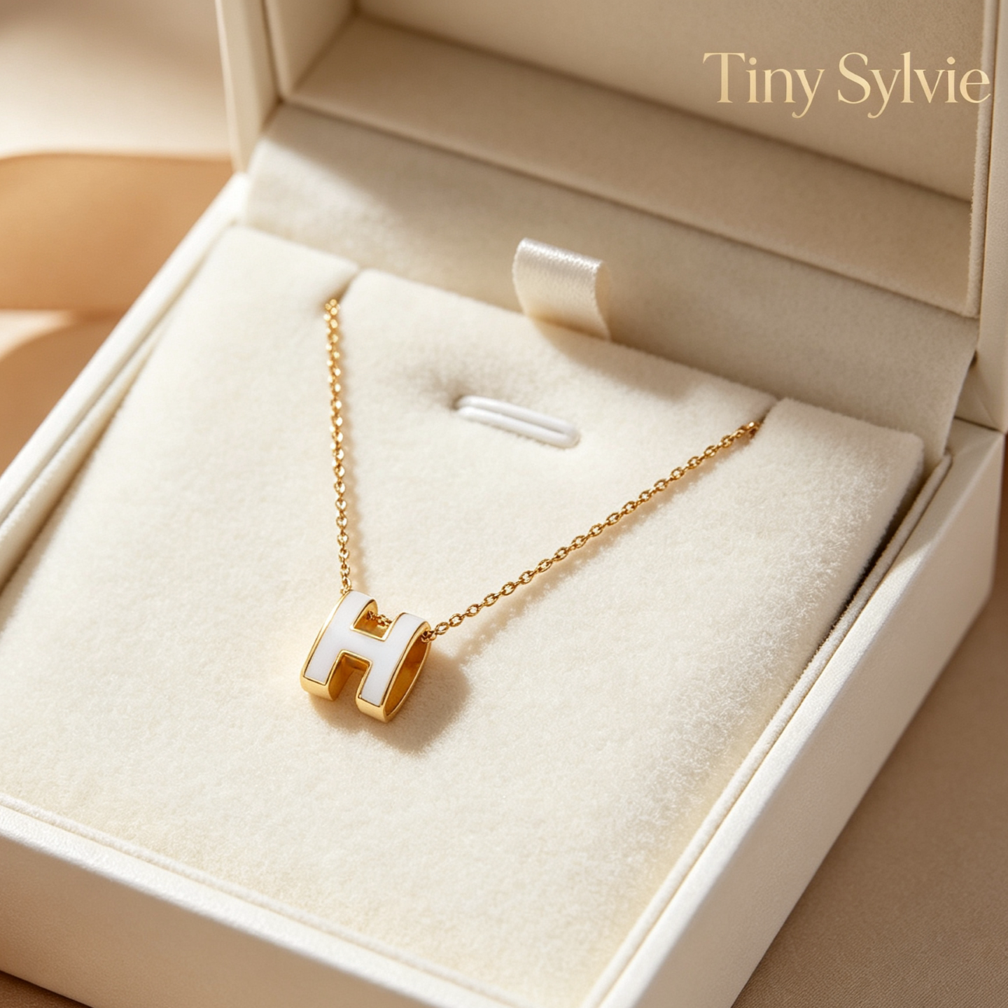 Tiny SylvieH字母项链女款轻奢小众高级感不掉色配裙子气质配饰品
