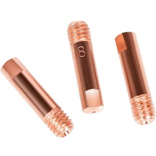 无气二保焊导电嘴0.8/1.0/1.2欧式15AK导丝咀保护嘴二保焊枪配件