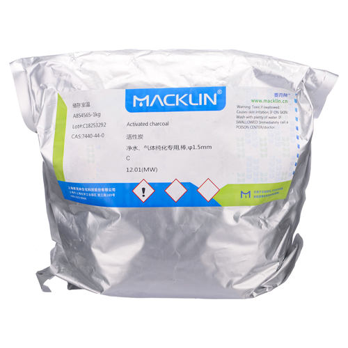 Macklin/麦克林 气体纯化专用活性炭 1kg/瓶 7440-44-0 麦克林科研试剂 实验室试剂 A854565/A805345 含票