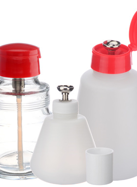 Asone手压泵试剂瓶 170ml/280ml 钠钙玻璃酒精瓶 按压泵药剂瓶 压泵式酒精瓶